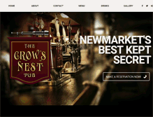 Tablet Screenshot of crowsnestnewmarket.com